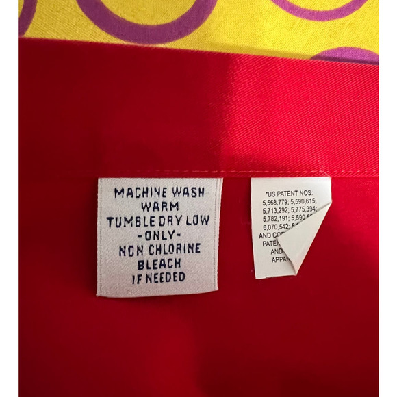 Enro Red Long Sleeve Non-Iron Twill Button Down Shirt Size XL - Picture 4 of 5